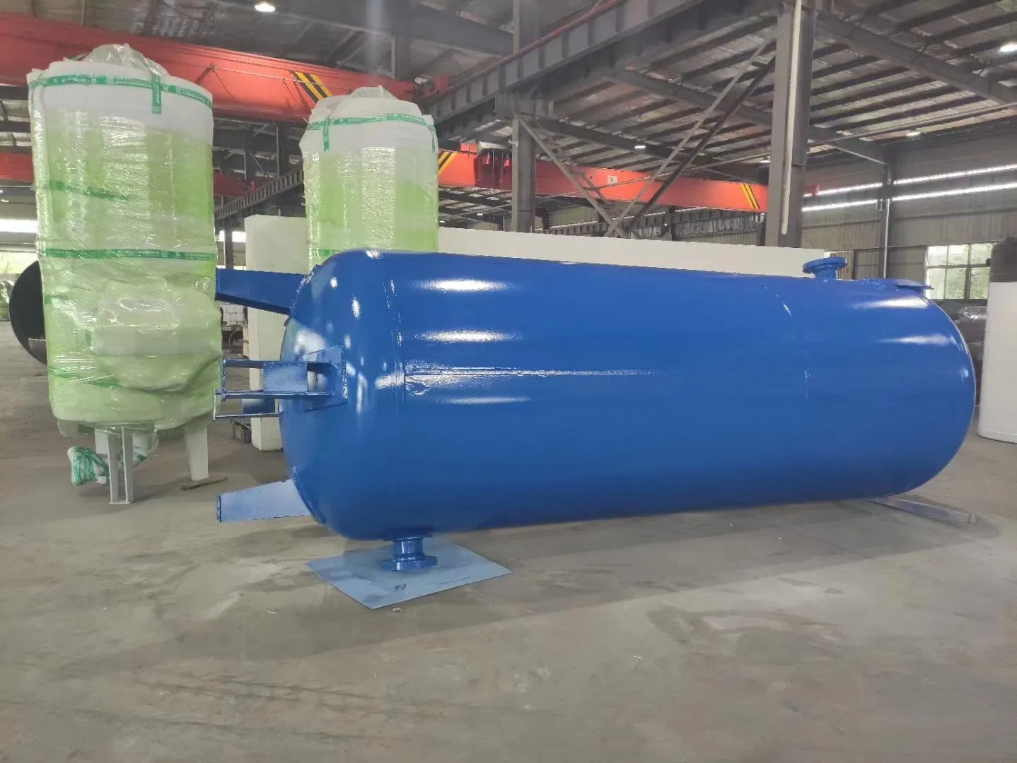 Serbatoio di stoccaggio del gas dell'aria tampone personalizzato in acciaio industriale standard ASME